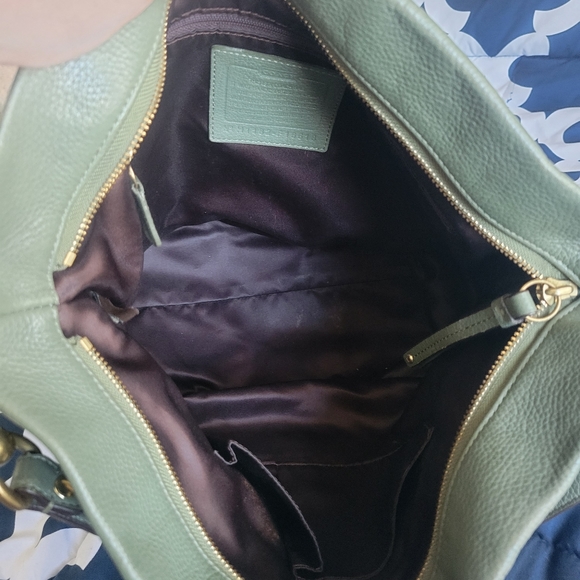 Green Coach shoulder bag - Picture 3 of 4